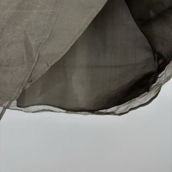 Banana Republic Silk Maxi Skirt 4 Brown Lined Quiet Luxury Old Money - Picture 5 of 16